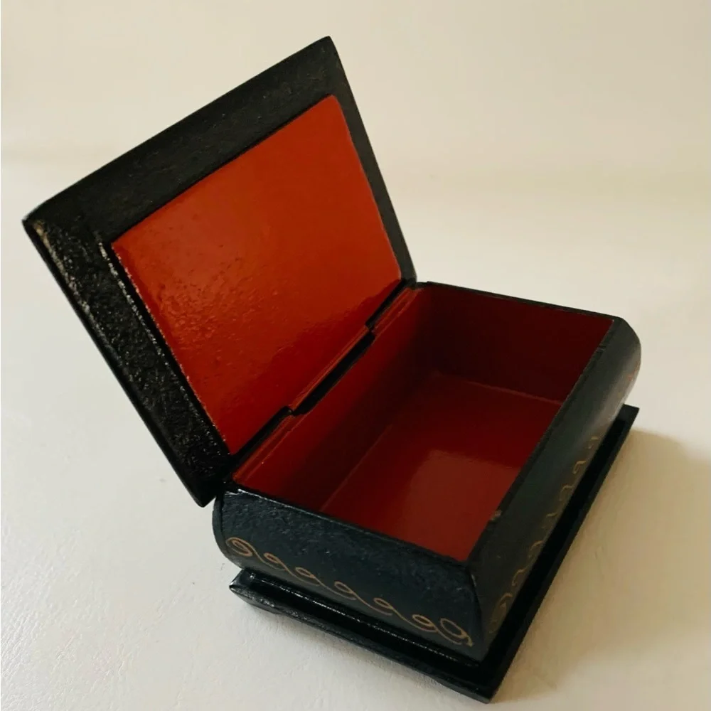 Wooden hand painted box